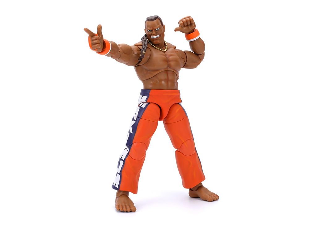 Dee Jay 6" Moveable Figure with Accessories and Alternate Head and Hands "Ultra Street Fighter II: The Final Challengers" (2017) Video Game Model by Jada view 4