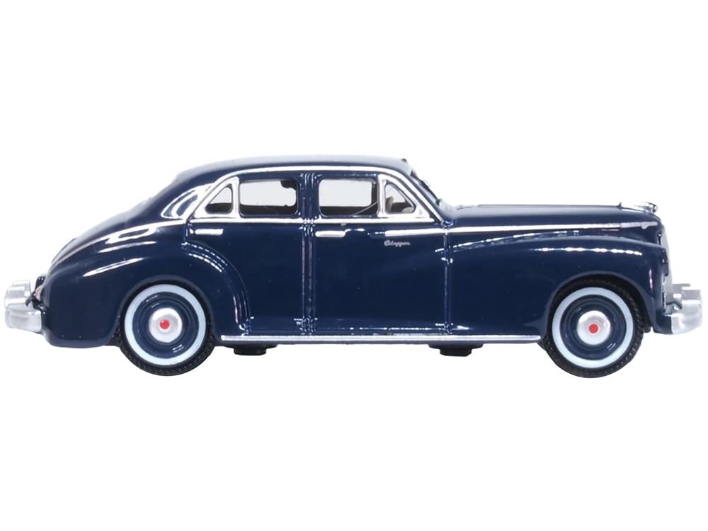 1942 Packard Clipper Touring Sedan Packard Blue 1/87 (HO) Scale Diecast Model Car by Oxford Diecast view 2