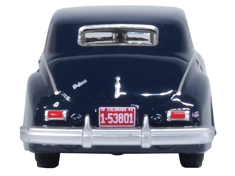 1942 Packard Clipper Touring Sedan Packard Blue 1/87 (HO) Scale Diecast Model Car by Oxford Diecast view 3
