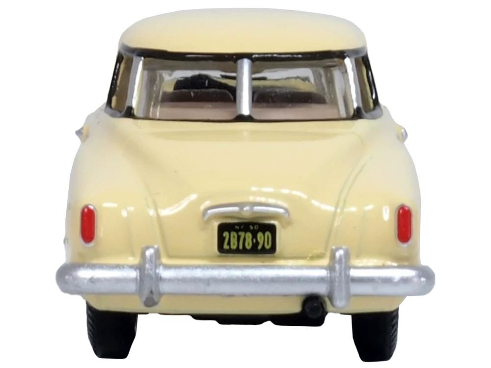 1950 Studebaker Champion Starlight Coupe Tulip Cream 1/87 (HO) Scale Diecast Model Car by Oxford Diecast view 4