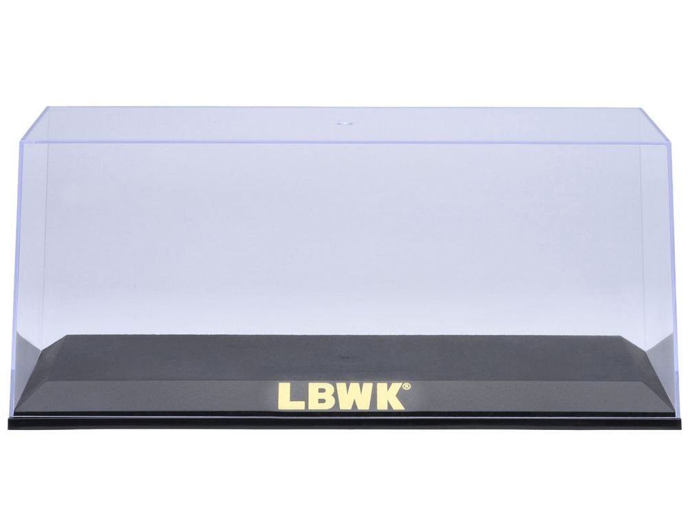 Collectible Display Show Case with Black Plastic Base and Gold "LBWK" Logo for 1/18-1/24 Scale Model Cars by Autoart view 3