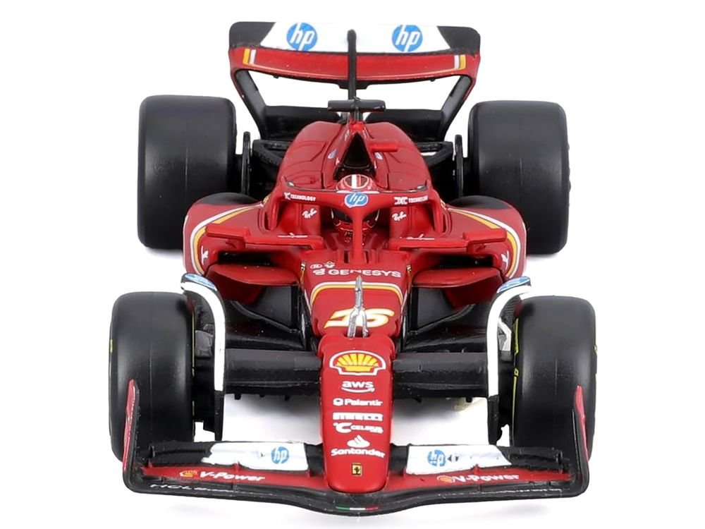 Ferrari SF-24 #16 Charles Leclerc "Formula One F1 World Championship" (2024) with Display Case "Formula Racing" Series 1/43 Diecast Model Car by Bburago view 4