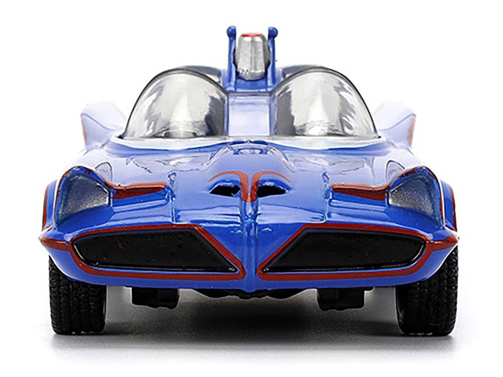 1966 Batmobile Blue "Batman" (1966-1968) Classic TV Series "Hollywood Rides" Series 1/32 Diecast Model Car by Jada view 5