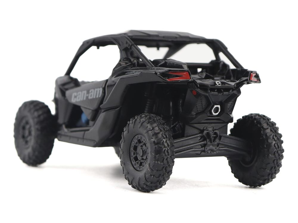 Can-Am Maverick X3 X RS Turbo RR Triple Black with Driver Figure 1/32 Diecast Model by BRP Models view 3