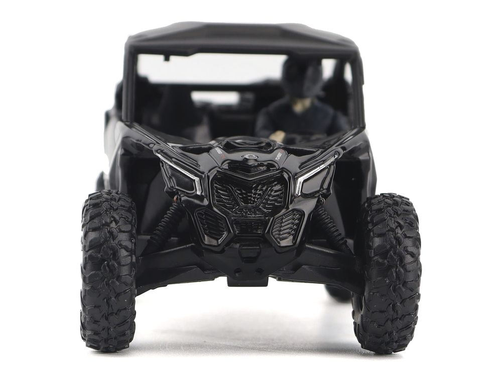 Can-Am Maverick X3 X RS Turbo RR Triple Black with Driver Figure 1/32 Diecast Model by BRP Models view 4