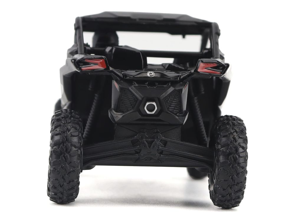 Can-Am Maverick X3 X RS Turbo RR Triple Black with Driver Figure 1/32 Diecast Model by BRP Models view 5