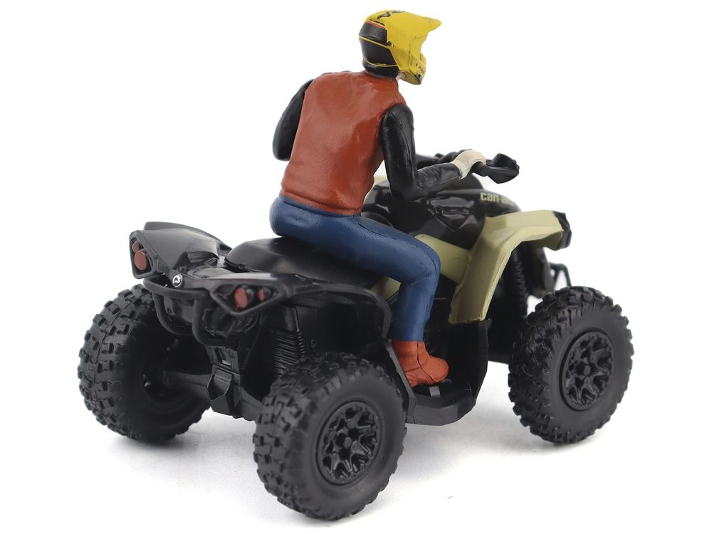 Can-Am Renegade X XC 1000R ATV Desert Tan with Driver Figure 1/32 Diecast Model by BRP Models view 3