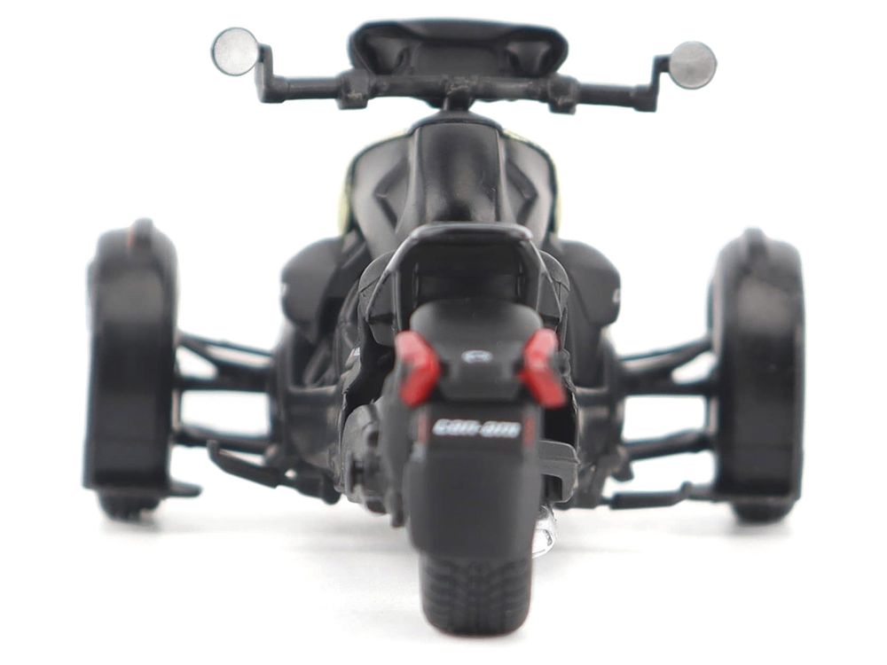 Can-Am Ryker Rally 3-Wheel Motorcycle Sand Storm and Black 1/32 Diecast Model by BRP Models view 5