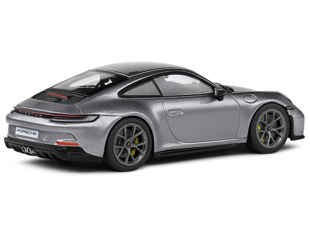 Porsche 911 (992) GT3 Touring GT Silver Metallic 1/43 Diecast Model Car by Solido view 3