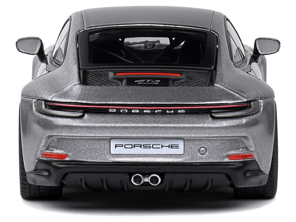 Porsche 911 (992) GT3 Touring GT Silver Metallic 1/43 Diecast Model Car by Solido view 5