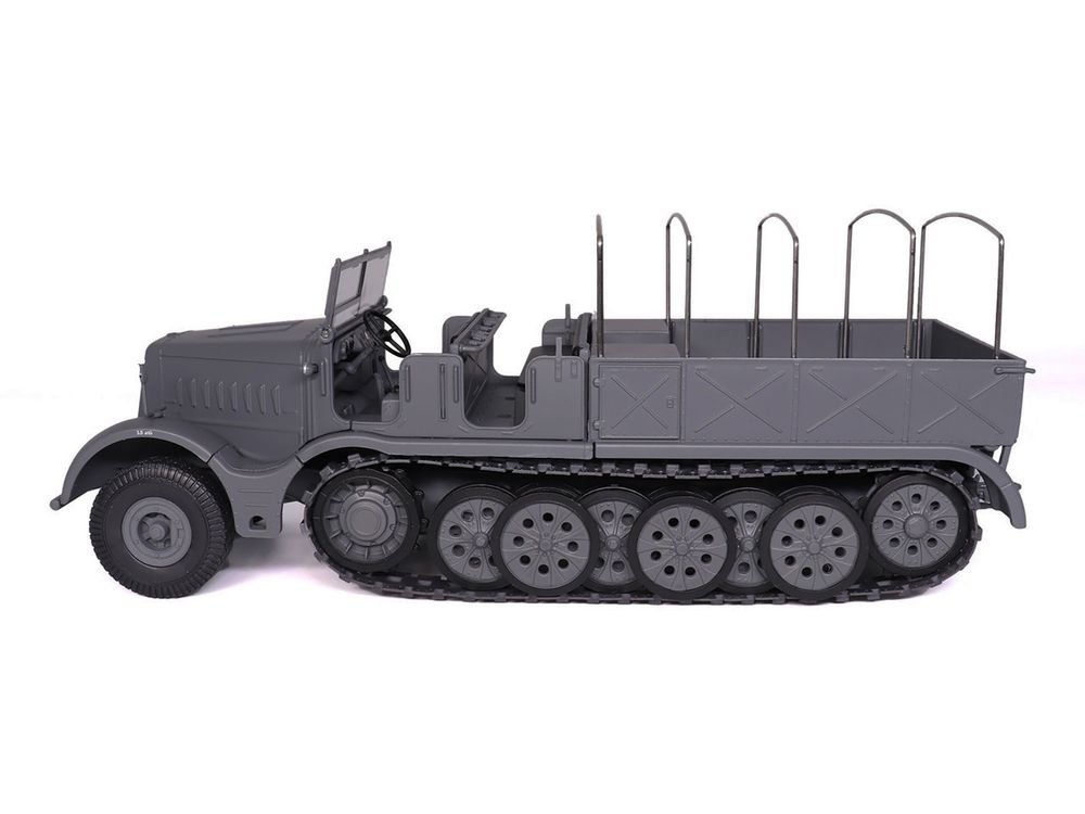 Sd.Kfz. 9 18-Ton FAMO AFV Gray "German Army" 1/43 Diecast Model by Militaria Die Cast view 2
