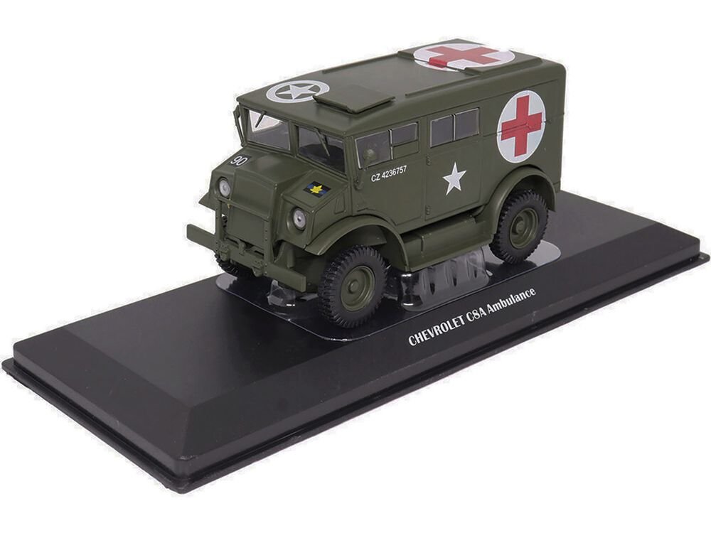 Chevrolet C8A Ambulance Olive Drab "United States Army" 1/43 Diecast Model by Militaria Die Cast view 4