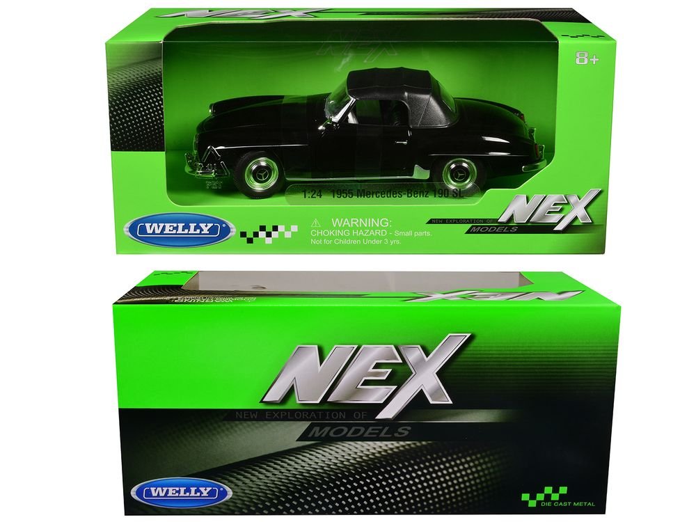 1963 Mercedes-Benz 600 Black "NEX Models" Series 1/24 Diecast Model Car by Welly view 3