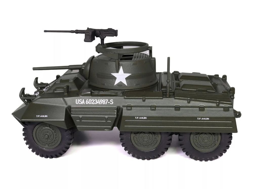 M8 Light Armored Car Olive Drab "United States Army" 1/43 Diecast Model by Militaria Die Cast view 2
