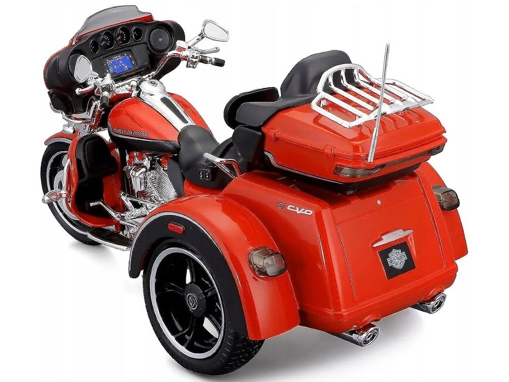 2021 Harley Davidson CVO Tri Glide Motorcycle Orange "H-D Custom" 1/12 Diecast Model by Maisto view 2