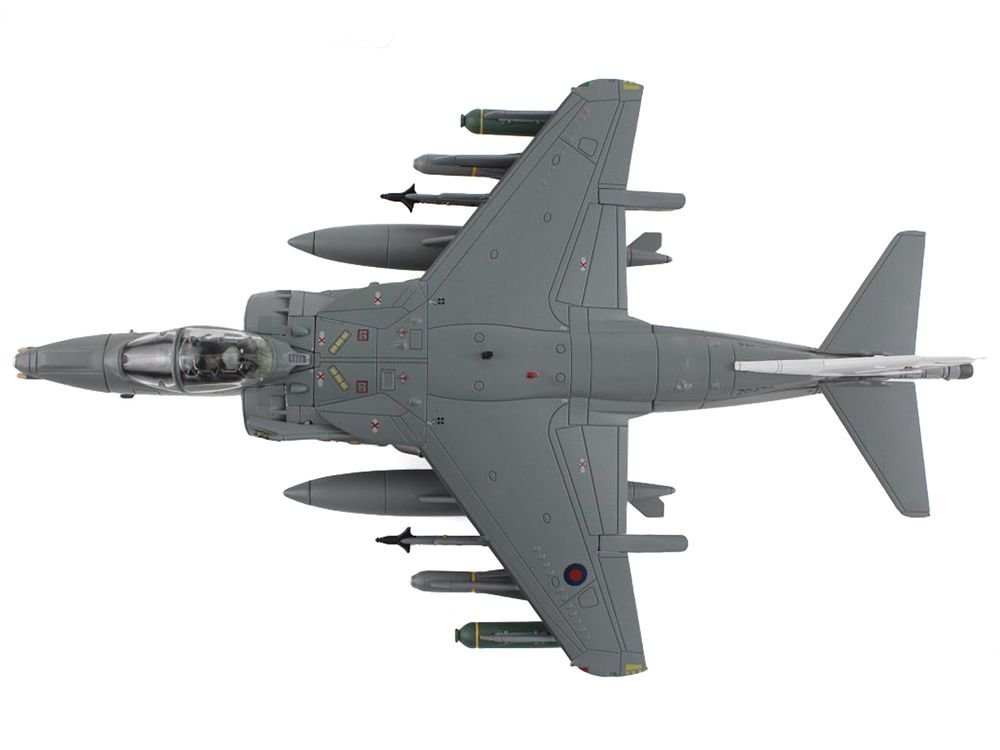 McDonnell Douglas AV-8B/British Harrier II GR.9A Aircraft "41 (R) Squadron RAF Coningsby Air Base" (2006) Royal Air Force "Air Power Series" 1/72 Diecast Model by Hobby Master view 3