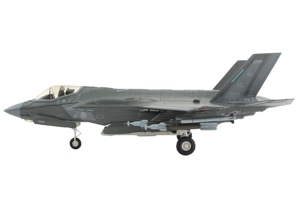 Lockheed Martin F-35A Lightning II Aircraft "100th Fighter Squadron Alabama Air National Guard" (2023) United States Air Force "Air Power Series" 1/72 Diecast Model by Hobby Master view 2