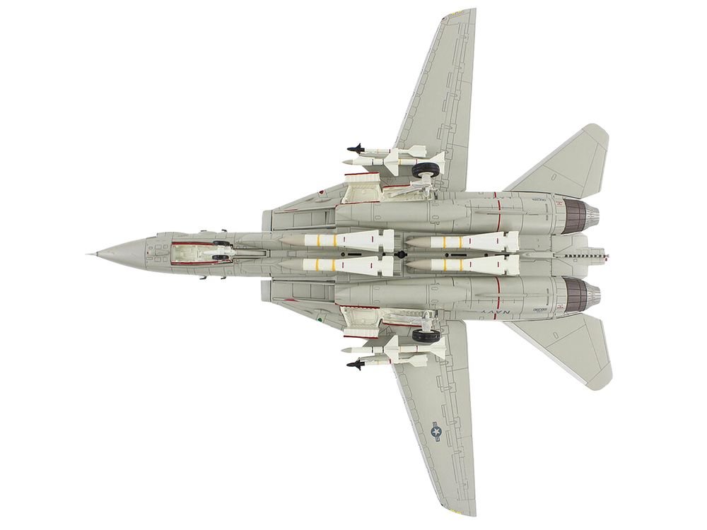 Grumman F-14A Tomcat Fighter Aircraft "Sukhoi Killer VF-41 Black Aces USS Nimitz" (1981) United States Navy "Air Power Series" 1/72 Diecast Model by Hobby Master view 4