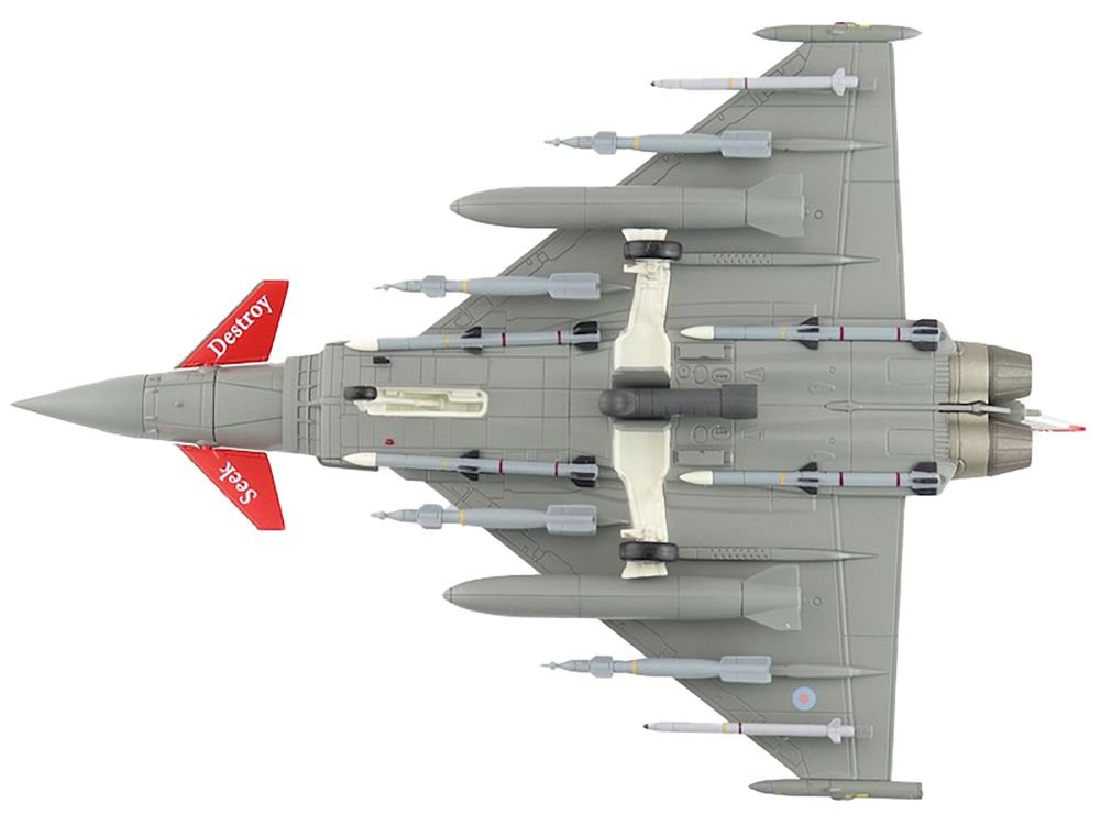 Eurofighter Typhoon Fighter Aircraft "ZK315 41 Squadron RAF Coningsby" (2015) Royal Air Force "Air Power Series" 1/72 Diecast Model by Hobby Master view 4
