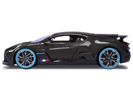 Bugatti Divo Carbon Fiber with Blue Accents "Carbon Series - Bburago 50th Anniversary" 1/18 Diecast Model Car by Bburago view 2