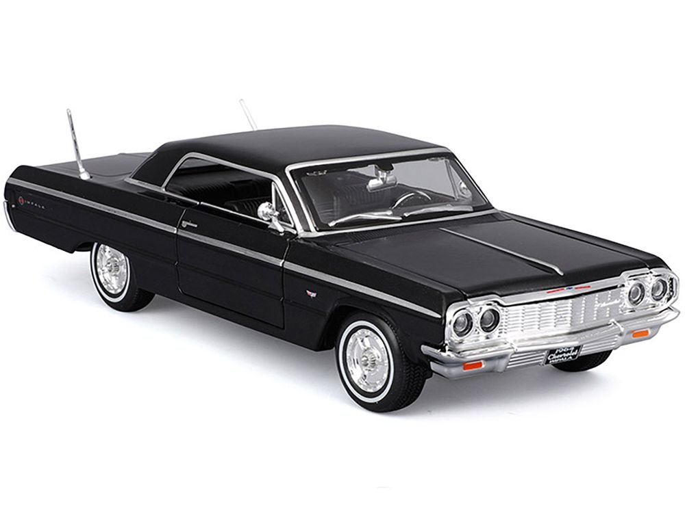 1964 Chevrolet Impala SS Black "Special Edition" Series 1/26 Diecast Model Car by Maisto view 2