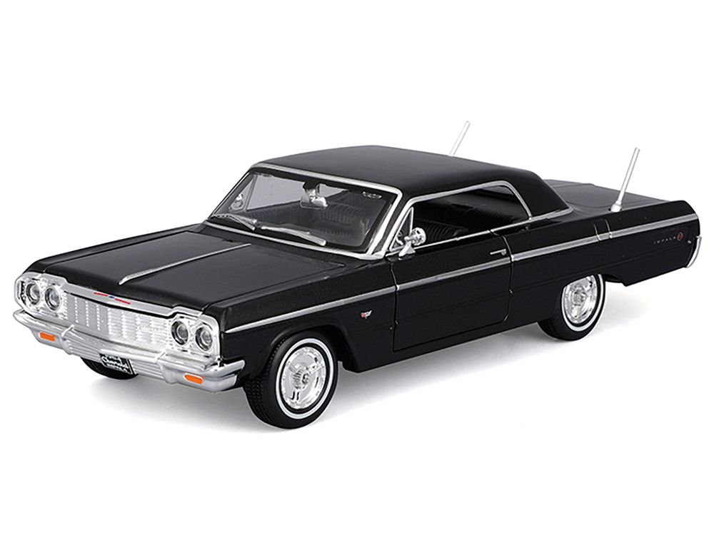 1964 Chevrolet Impala SS Black "Special Edition" Series 1/26 Diecast Model Car by Maisto view 3