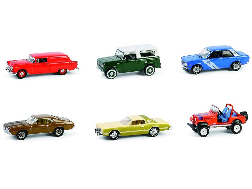 "Vintage Ad Cars" Series 11 Set of 6 pieces 1/64 Diecast Model Cars by Greenlight view 2