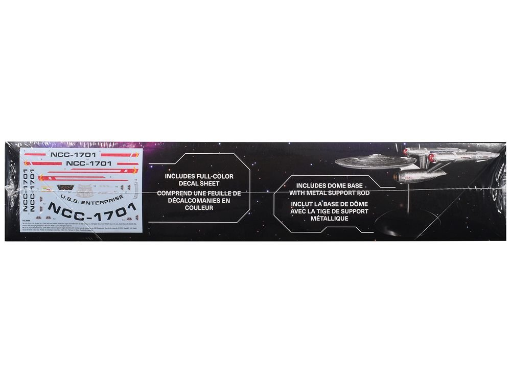 Skill 2 Model Kit USS Enterprise NCC-1701 Spacecraft "Star Trek: Strange New Worlds" (2022-Current) TV Series 1/1000 Scale Model by Polar Lights view 2