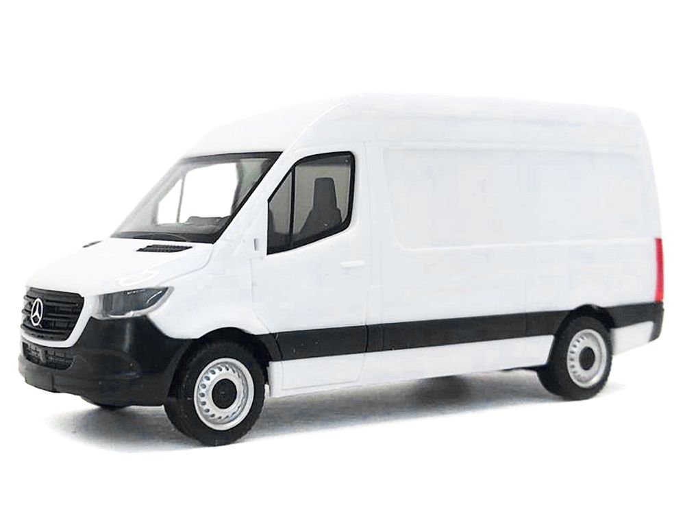 2018 Mercedes-Benz Sprinter Van White 1/87 (HO) Plastic Model Car by Promotex view 2