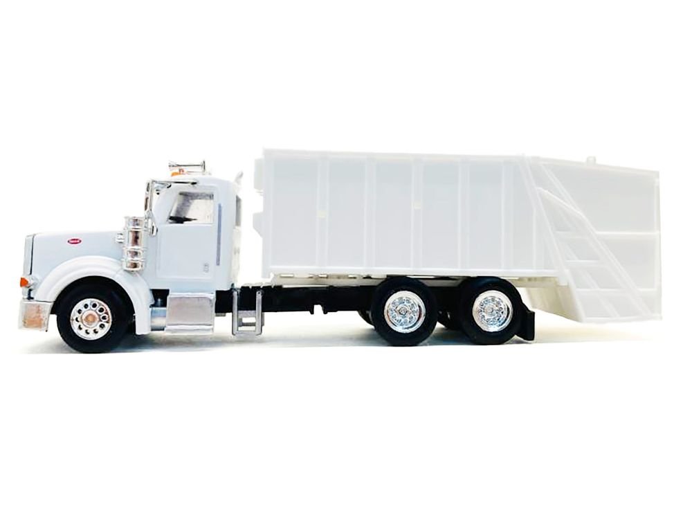 Peterbilt 367 Garbage Truck White 1/87 (HO) Plastic Model Car by Promotex view 2