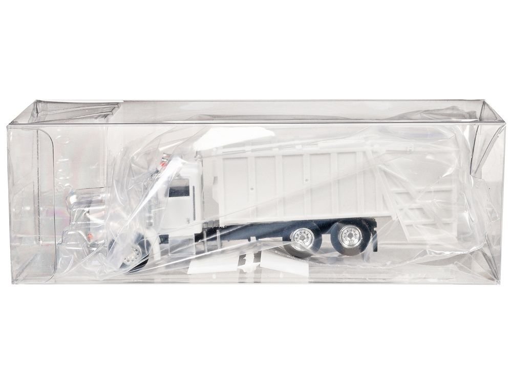 Peterbilt 367 Garbage Truck White 1/87 (HO) Plastic Model Car by Promotex view 3
