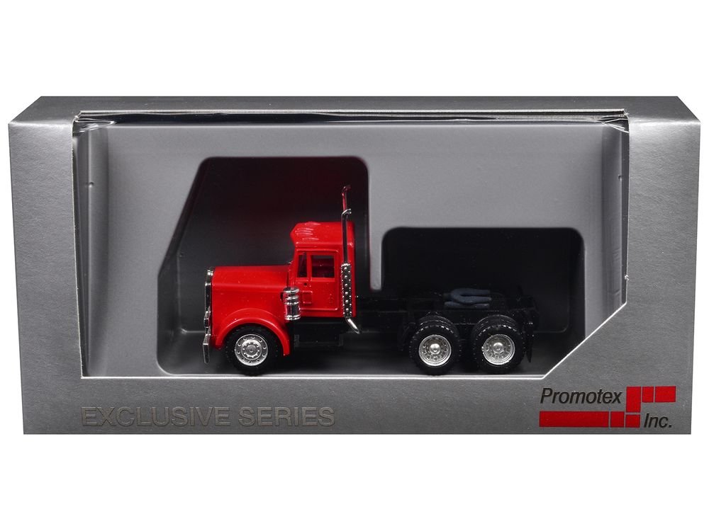 Peterbilt Short Day Cab Red 1/87 (HO) Plastic Model Car by Promotex view 3