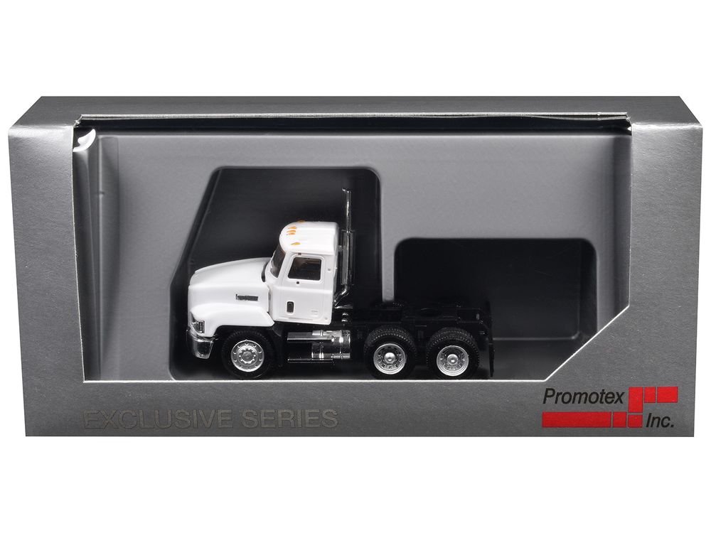 Mack 603 Short Day Cab White 1/87 (HO) Plastic Model Car by Promotex view 3