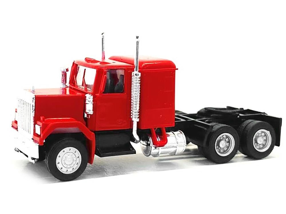 GMC Sleeper Cab Red 1/87 (HO) Plastic Model Car by Promotex view 2