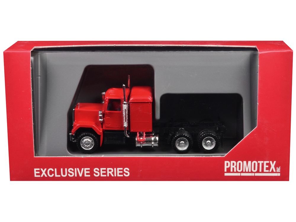 GMC Sleeper Cab Red 1/87 (HO) Plastic Model Car by Promotex view 3