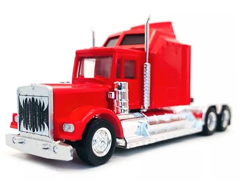 Kenworth W900 with Extra Large Sleeper Red 1/87 (HO) Plastic Model Car by Promotex view 2