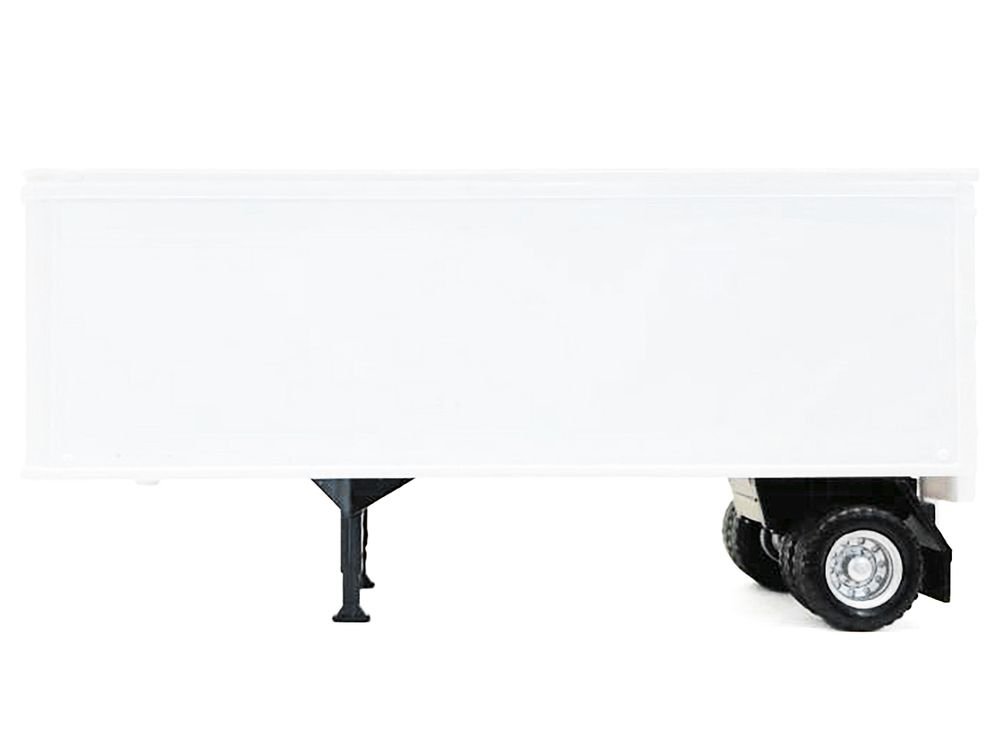 27ft Single-Axle Trailer (No Converter Dolly) White 1/87 (HO) Plastic Model by Promotex view 2