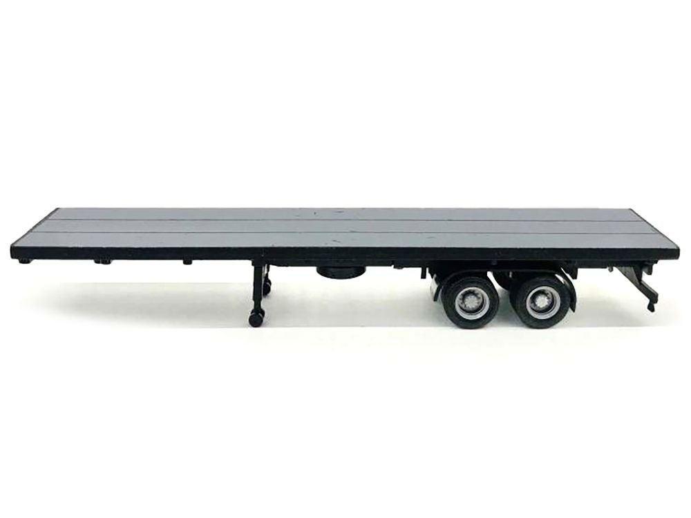 40ft Flatbed Trailer Gray Top 1/87 (HO) Plastic Model by Promotex view 2