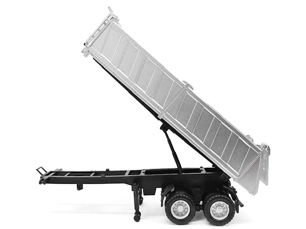 26ft Gravel Trailer Silver 1/87 (HO) Plastic Model by Promotex view 2