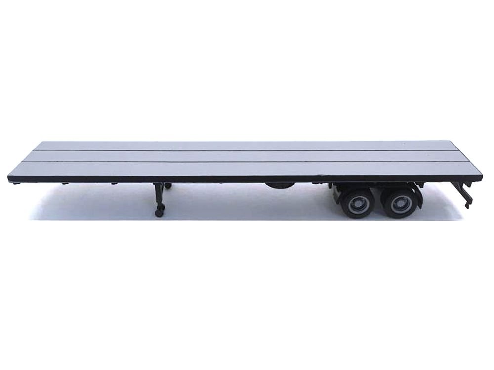 48ft Flatbed Trailer Gray Top 1/87 (HO) Plastic Model by Promotex view 2