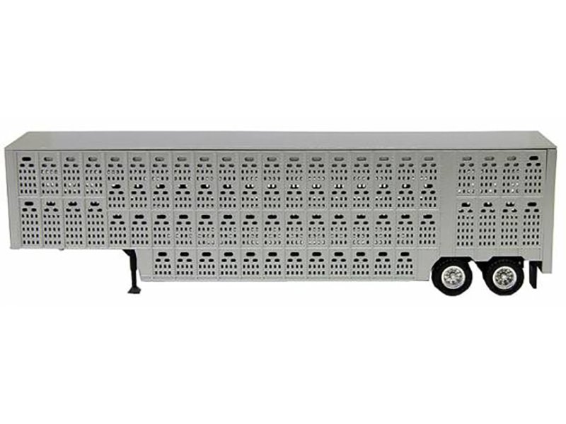 Livestock Trailer Silver 1/87 (HO) Plastic Model by Promotex view 2