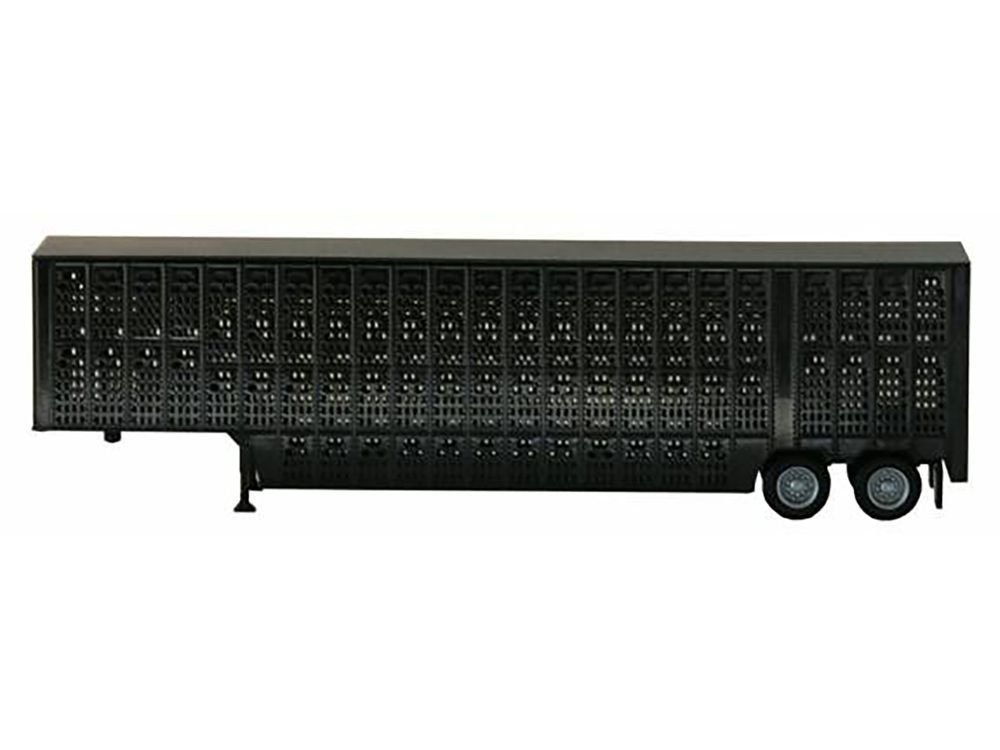 Livestock Trailer Black 1/87 (HO) Plastic Model by Promotex view 2