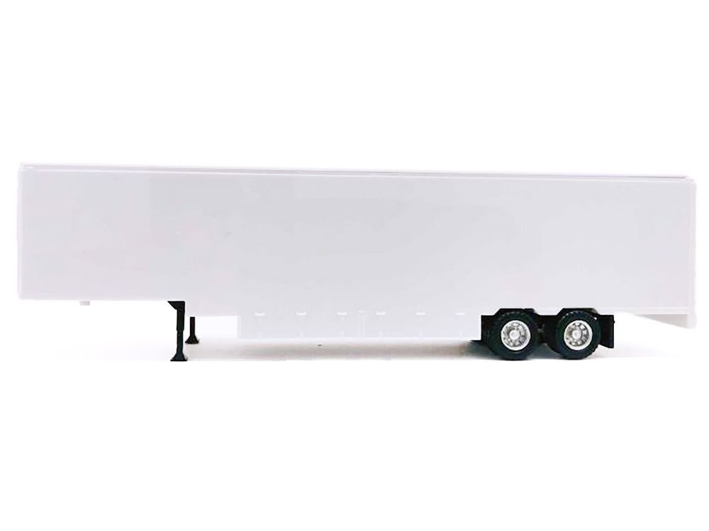 48ft Moving Van Trailer Light Gray 1/87 (HO) Plastic Model by Promotex view 2
