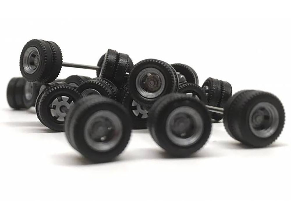 Goldhofer Trailer Wheelsets (12 Sets) 1/87 (HO) Plastic Model by Promotex view 2