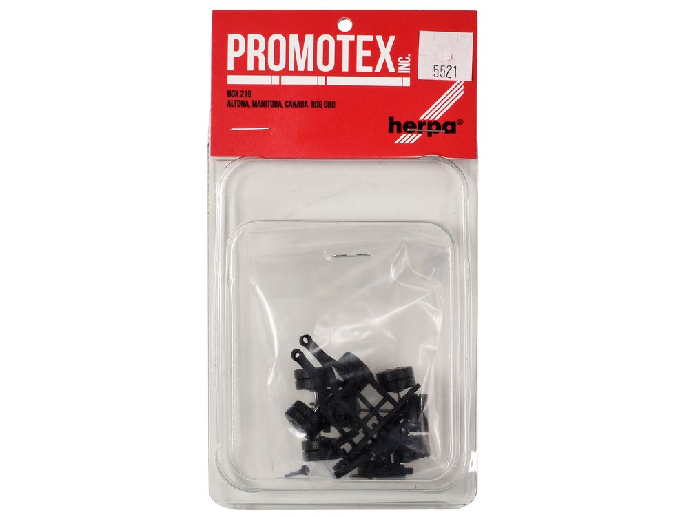 Lowboy Single Axle Booster with Integrated Rear Axle and Fenders (2 Sets) 1/87 (HO) Plastic Model by Promotex view 3