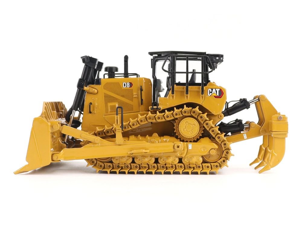 CAT Caterpillar D8 Track-Type Dozer (Standard Configuration) Yellow "High Line" Series  1/50 Diecast Model by Diecast Masters view 2