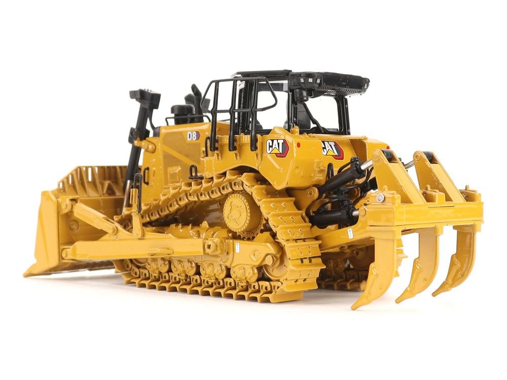 CAT Caterpillar D8 Track-Type Dozer (Standard Configuration) Yellow "High Line" Series  1/50 Diecast Model by Diecast Masters view 3