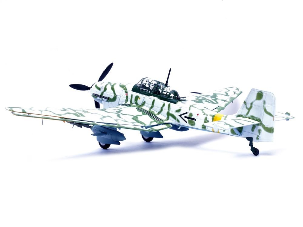 Junkers Ju 87G2 Stuka Bomber Aircraft "10.(Pz)/SG 2 Immelmann Markisch Friedland Pomerania" (1945) German Luftwaffe "Wing" Series 1/72 Diecast Model by Panzerkampf view 3