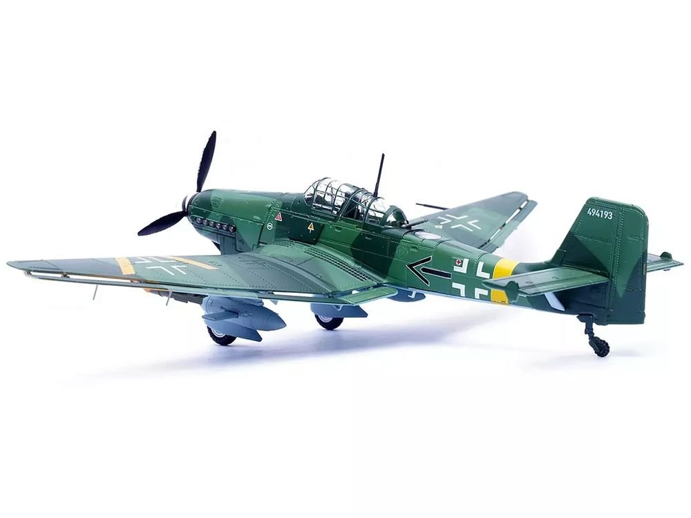 Junkers Ju 87G2 Stuka Bomber Aircraft "10.(Pz)/SG 2 Immelmann Oberst Hans-Ulrich Rudel Slovakia" (1944) German Luftwaffe "Wing" Series 1/72 Diecast Model by Panzerkampf view 3