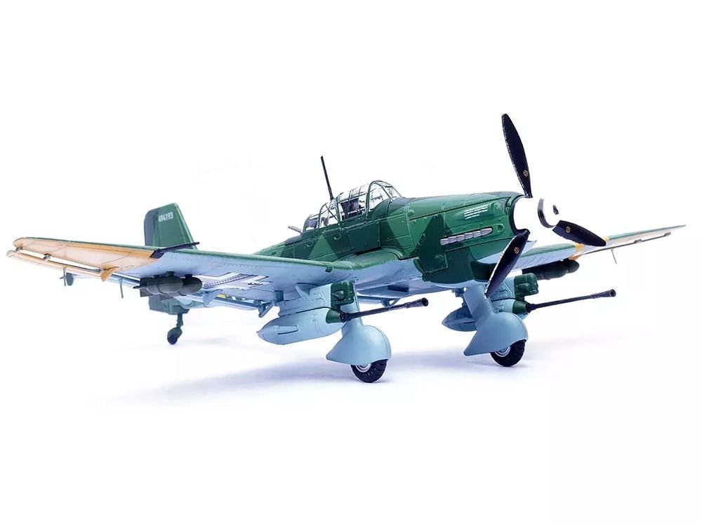 Junkers Ju 87G2 Stuka Bomber Aircraft "10.(Pz)/SG 2 Immelmann Oberst Hans-Ulrich Rudel Slovakia" (1944) German Luftwaffe "Wing" Series 1/72 Diecast Model by Panzerkampf view 4